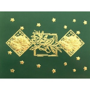 MGC5053 - Holiday Greeting Card - Golden Stardust