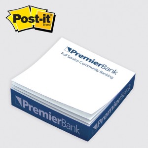 Post-it® Custom Printed Notes Quarter-Cube — C262 4" x 4" x 1"