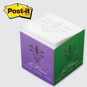 Post-it® Custom Printed Notes Cube — C900 3-3/8" x 3-3/8" x 3-3/8"
