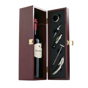 MGC8290 - The Chateau - Rosewood Wine Box with Wine Tools