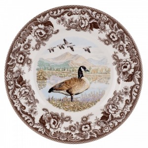 Spode25 - Woodland Dinnerware Dinner Plate, 26.5cm - Canada Goose