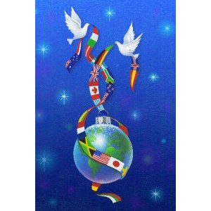 MGC5058 - Holiday Greeting Card - Peace Around the World