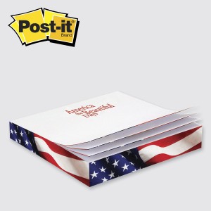 Post-it® Custom Printed Notes Slim-Cube — C3100 3-3/8" x 3-3/8" x 1/2"